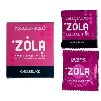 ZOLA Фарба для вій у саше з колагеном Eyebrow Tint With Collagen 06 Blue Black 5ml. 5491 фото