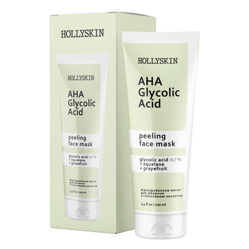 Маска для обличчя HOLLYSKIN Glycolic AHA Acid Face Mask, 100 ml 0032h фото