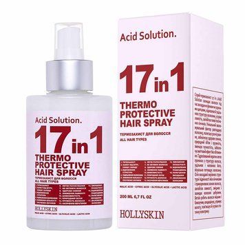 Hollyskin Спрей-термозахист для волосся 17 in 1 Acid Solution, 200 ml 0283h фото