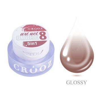 Crooz Гель фарба 5 в 1 Art gel ombre № 08 3мл 121 фото